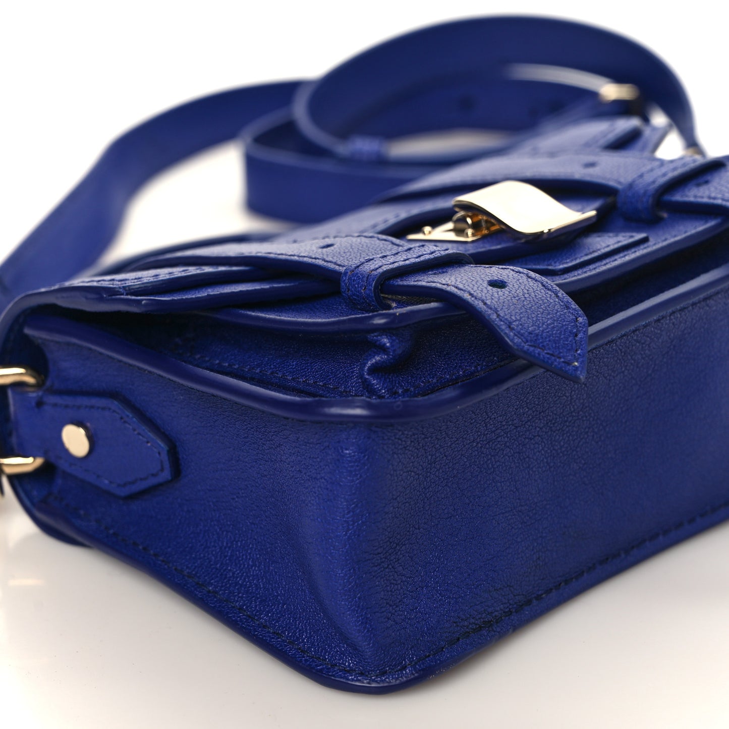 Lambskin Micro PS1 Satchel Sapphire