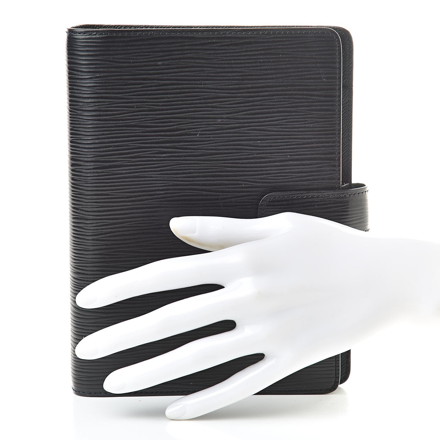Louis Vuitton Epi Medium Ring Agenda Cover Black 2 of 8