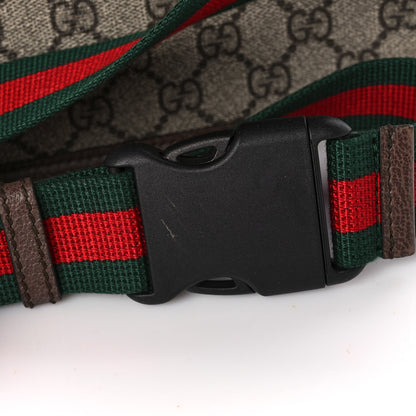 Gucci GG Supreme Monogram Neo Vintage Web Belt Bag Brown 12 of 13