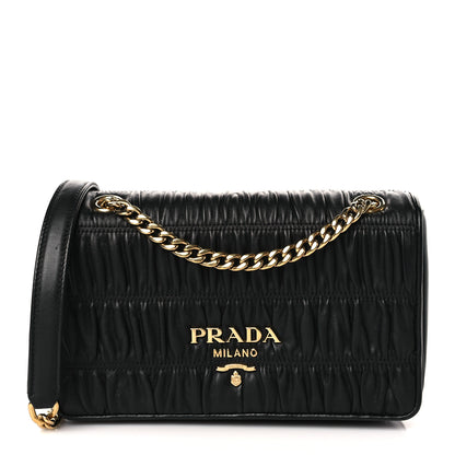 Prada Nappa Gaufre Flap Black 1 of 9