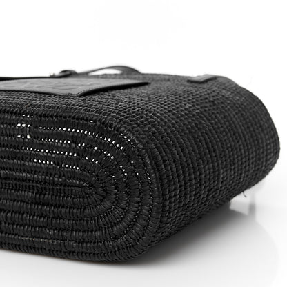 Loewe Raffia Square Small Basket Tote Bag Black 10 of 13