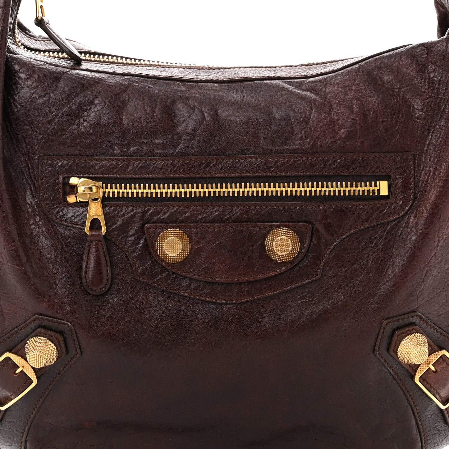 Chevre Giant 21 Gold Hardware Hobo Mogano