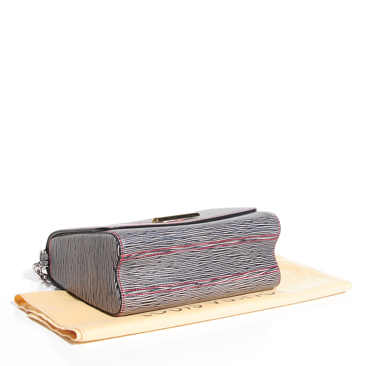 Epi Twist Shoulder Bag MM Denim Dark