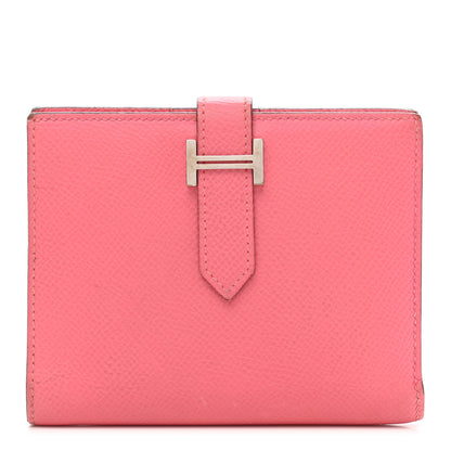 Hermes Epsom Bearn Compact Wallet Rose Azalee 1 of 16