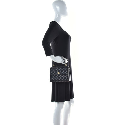 Chanel Lambskin Quilted Medium Kelly Flap Bag Black 2 of 10