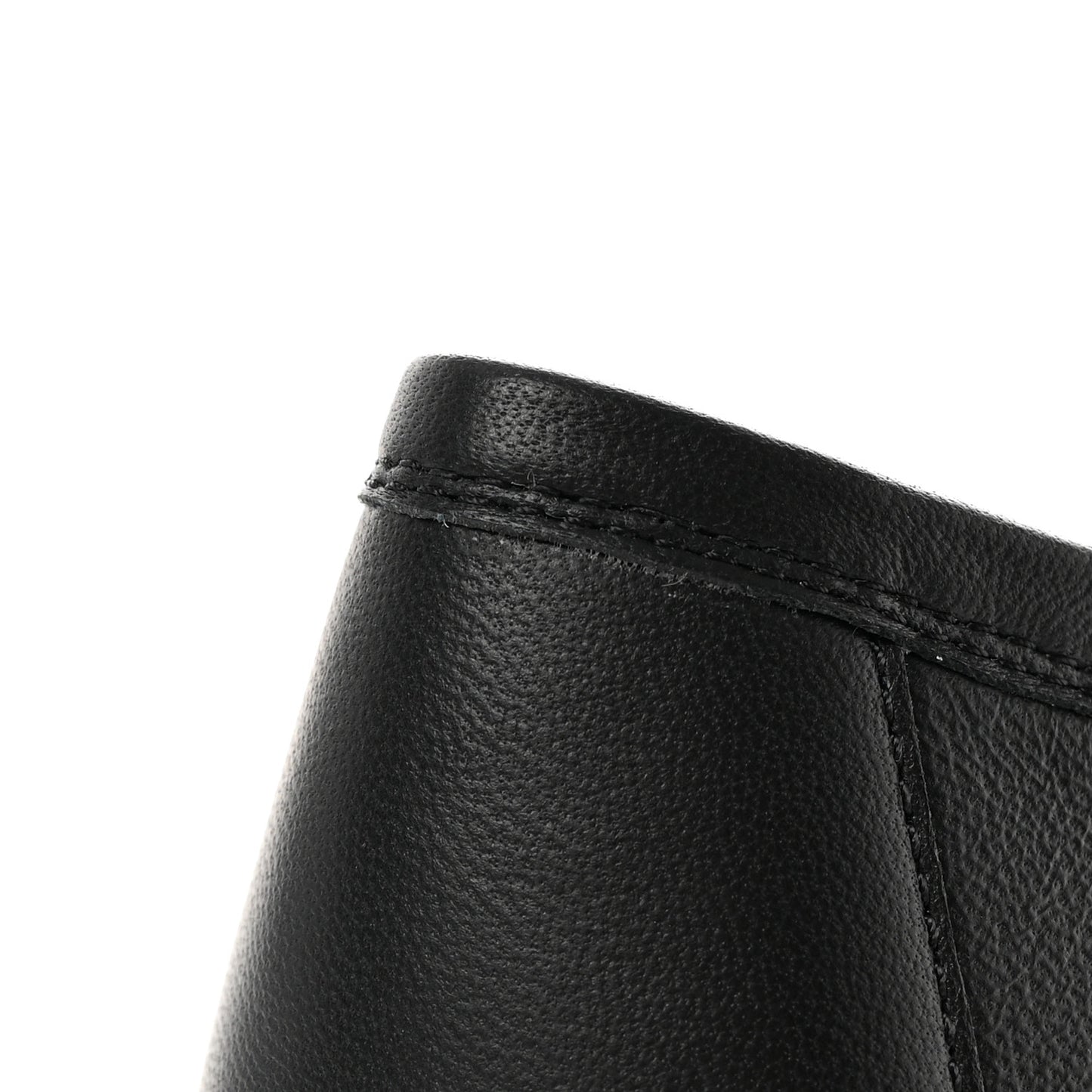 Calfskin Mens Stitched CC Loafers 40 Black