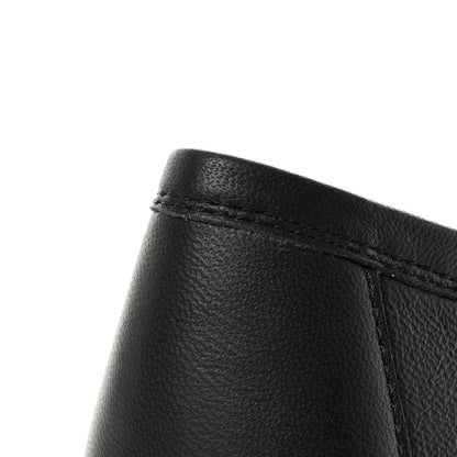 Chanel Calfskin Mens Stitched CC Loafers 40 Black 11 of 15