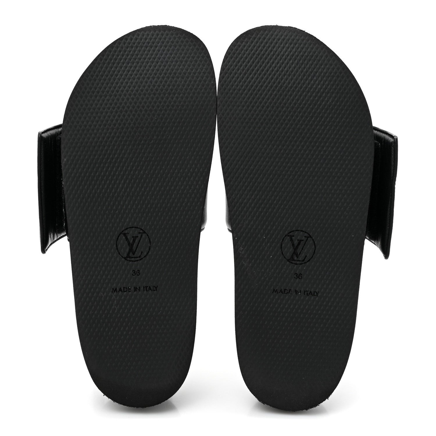 Louis Vuitton Calfskin Womens Pool Pillow Sunset Mules 36 Black 6 of 11