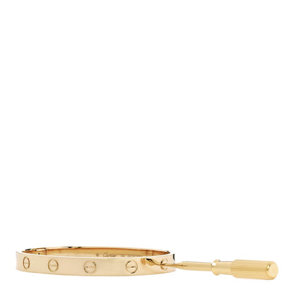 Cartier 18K Yellow Gold LOVE Single Screw Bracelet 16 3 of 9