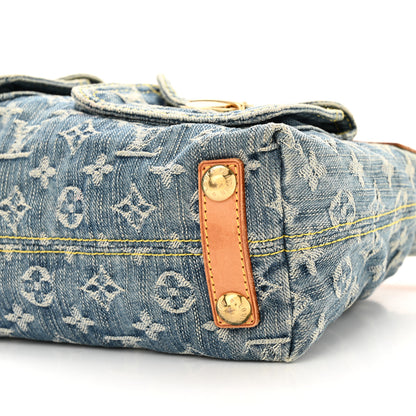 Louis Vuitton Monogram Denim Baggy PM Blue 9 of 18