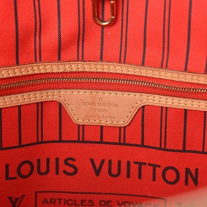 Louis Vuitton Monogram Jungle Dots Neo Neverfull MM Coquelicot Denim 6 of 8