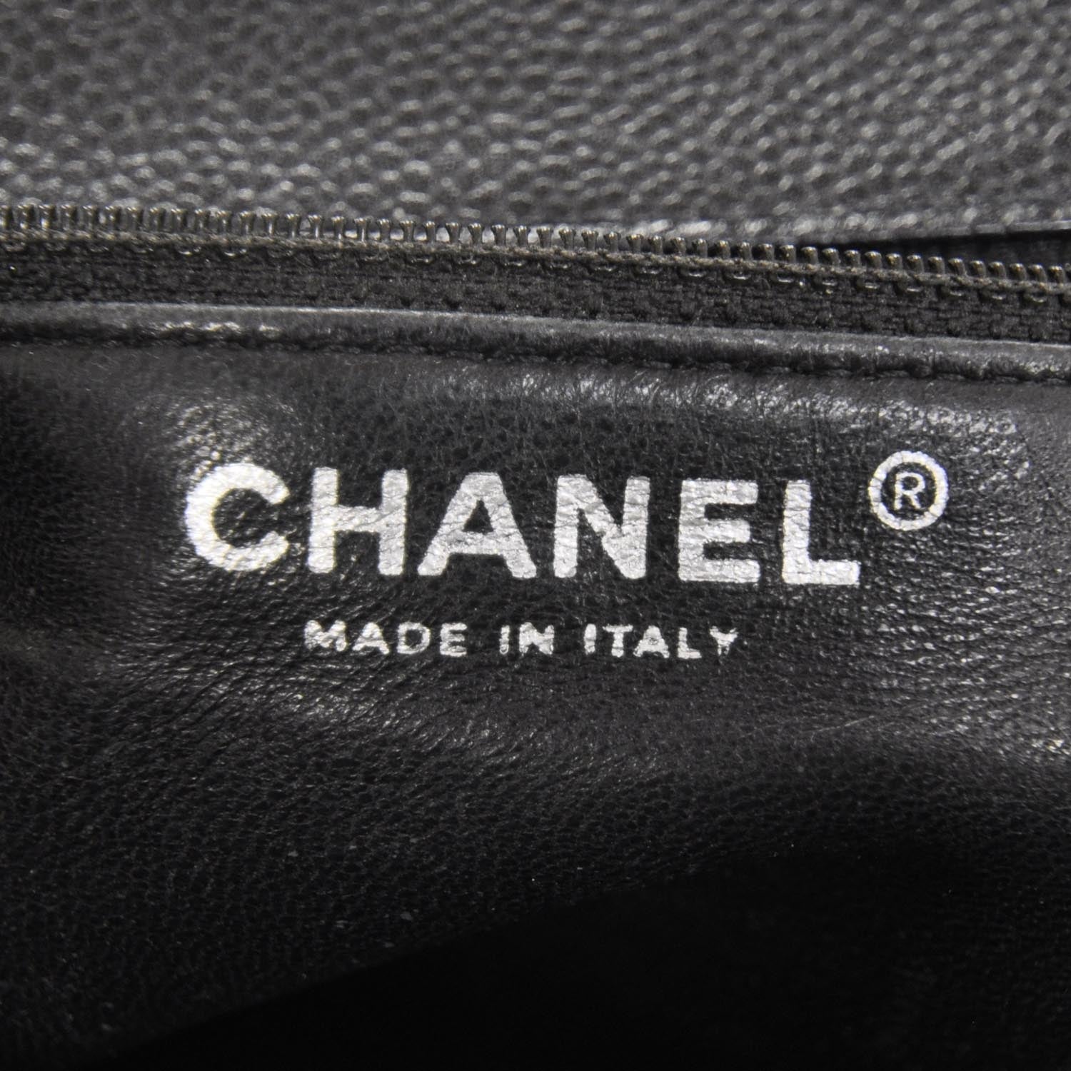 Chanel Caviar Kelly Jumbo Flap Bag Black SHW 8 of 10