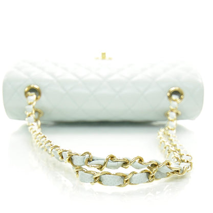 Chanel Caviar Medium Double Flap Light Blue 6 of 12