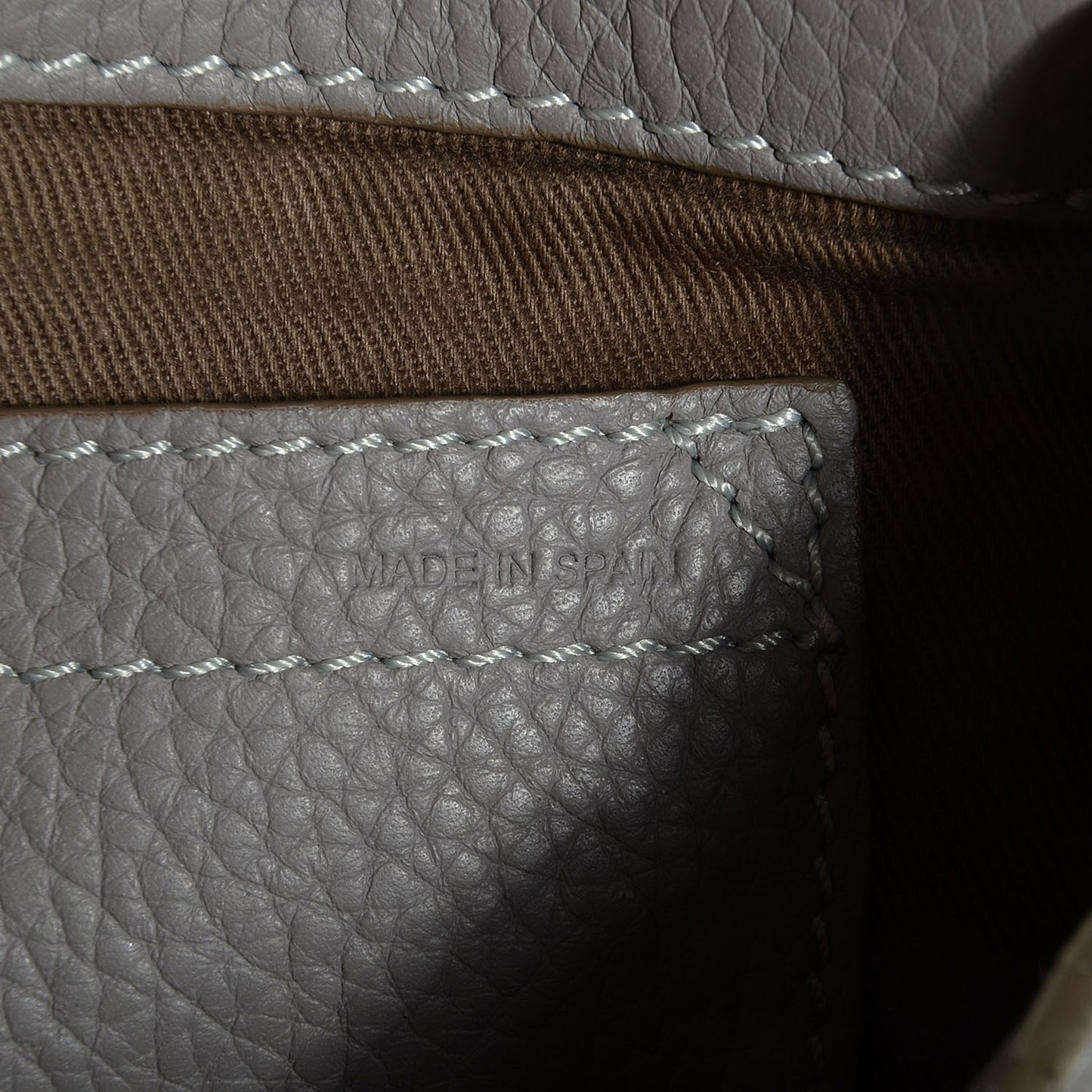 Calfskin Mini Marcie Round Crossbody Bag Cashmere Grey