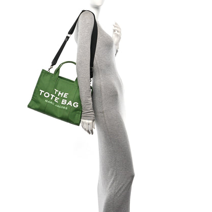 Marc Jacobs Cotton Canvas Medium The Traveler Tote Bag Aloe 2 of 9