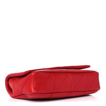 Saint Laurent Lambskin Patchwork Monogram Medium Jamie Red 4 of 13