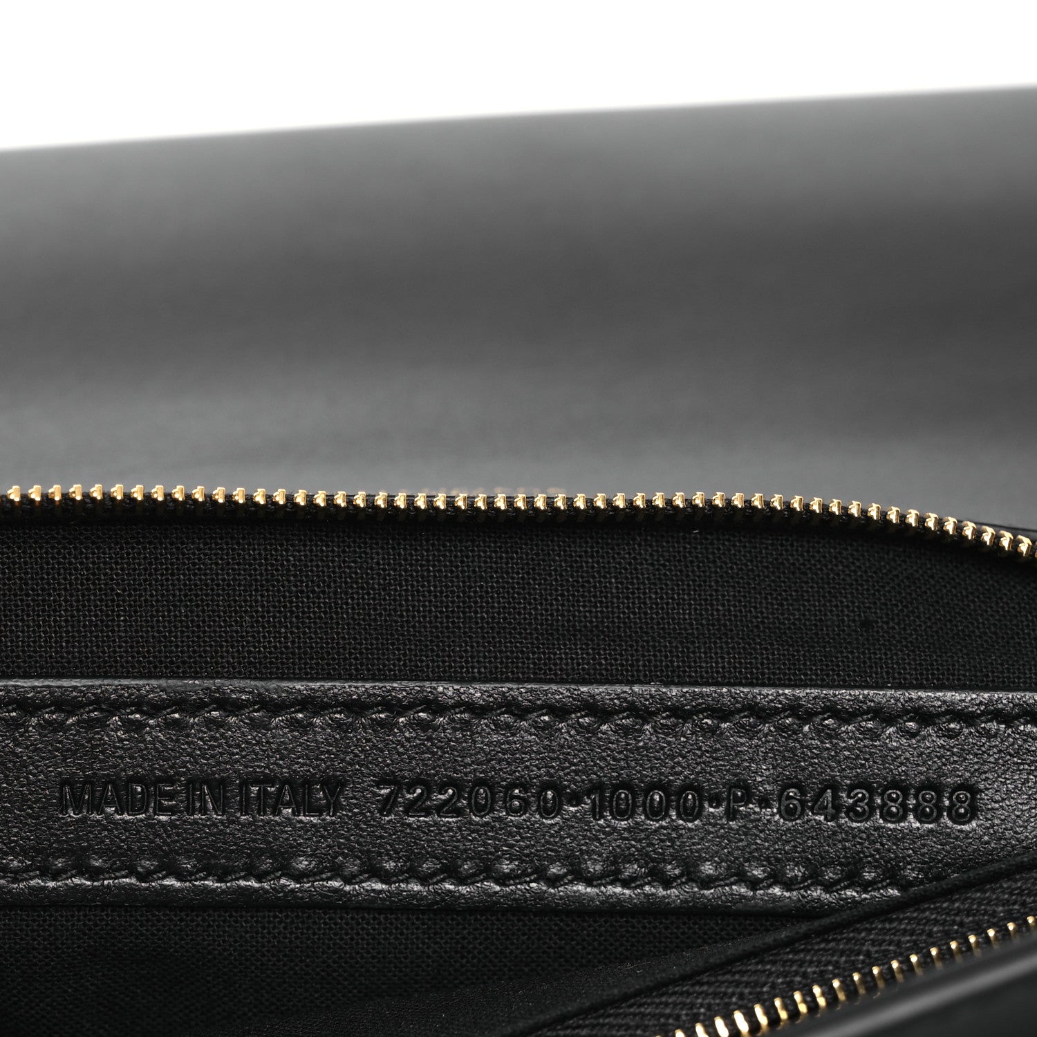 Balenciaga Smooth Calfskin Money Elongate Clutch Black 7 of 14