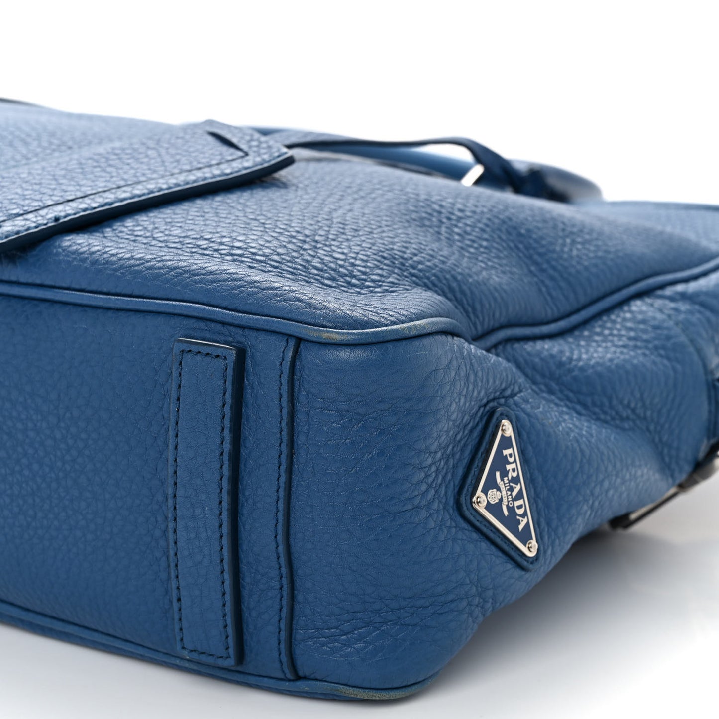 Vitello Daino Briefcase Cobalto