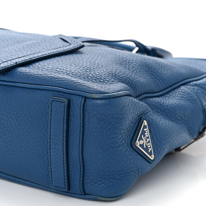 Prada Vitello Daino Briefcase Cobalto 9 of 10