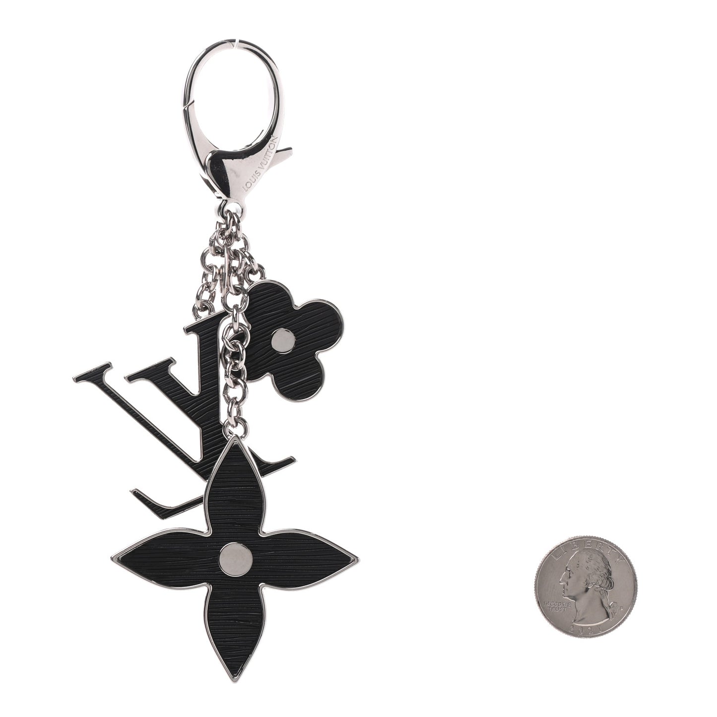 Electric Epi Fleur d'Epi Bag Charm Black