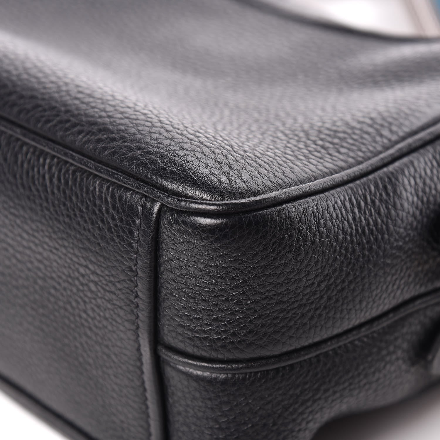 Prada Vitello Daino Medium Double Zip Shoulder Bag Black 17 of 17
