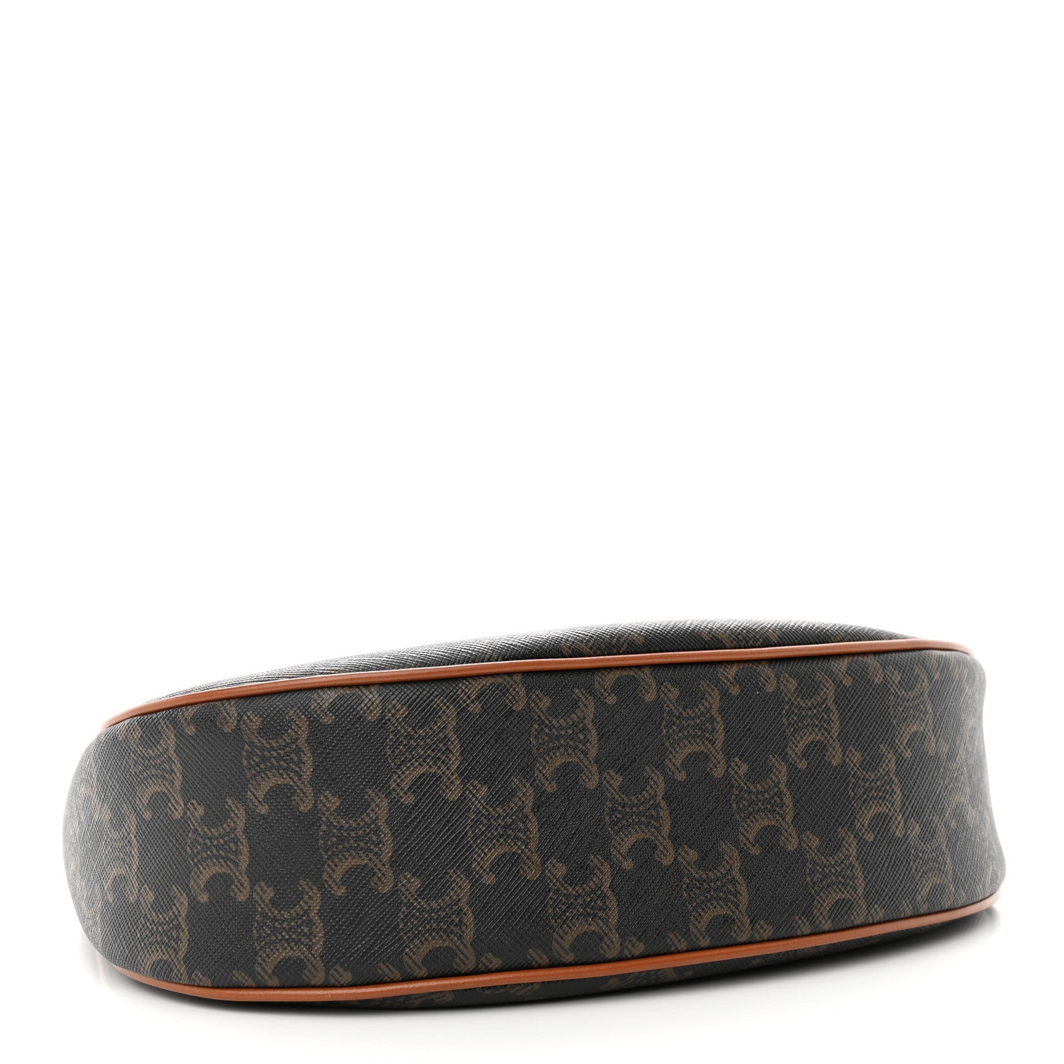 Celine Triomphe Canvas Calfskin Ava Shoulder Bag Tan 4 of 10