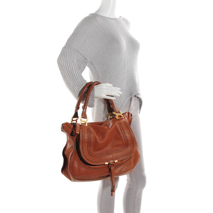 Chloe Calfskin Medium Marcie Satchel Tan 2 of 11