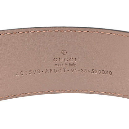 Gucci Calfskin Double G 40mm Belt 95 38 Porcelain Rose 3 of 6