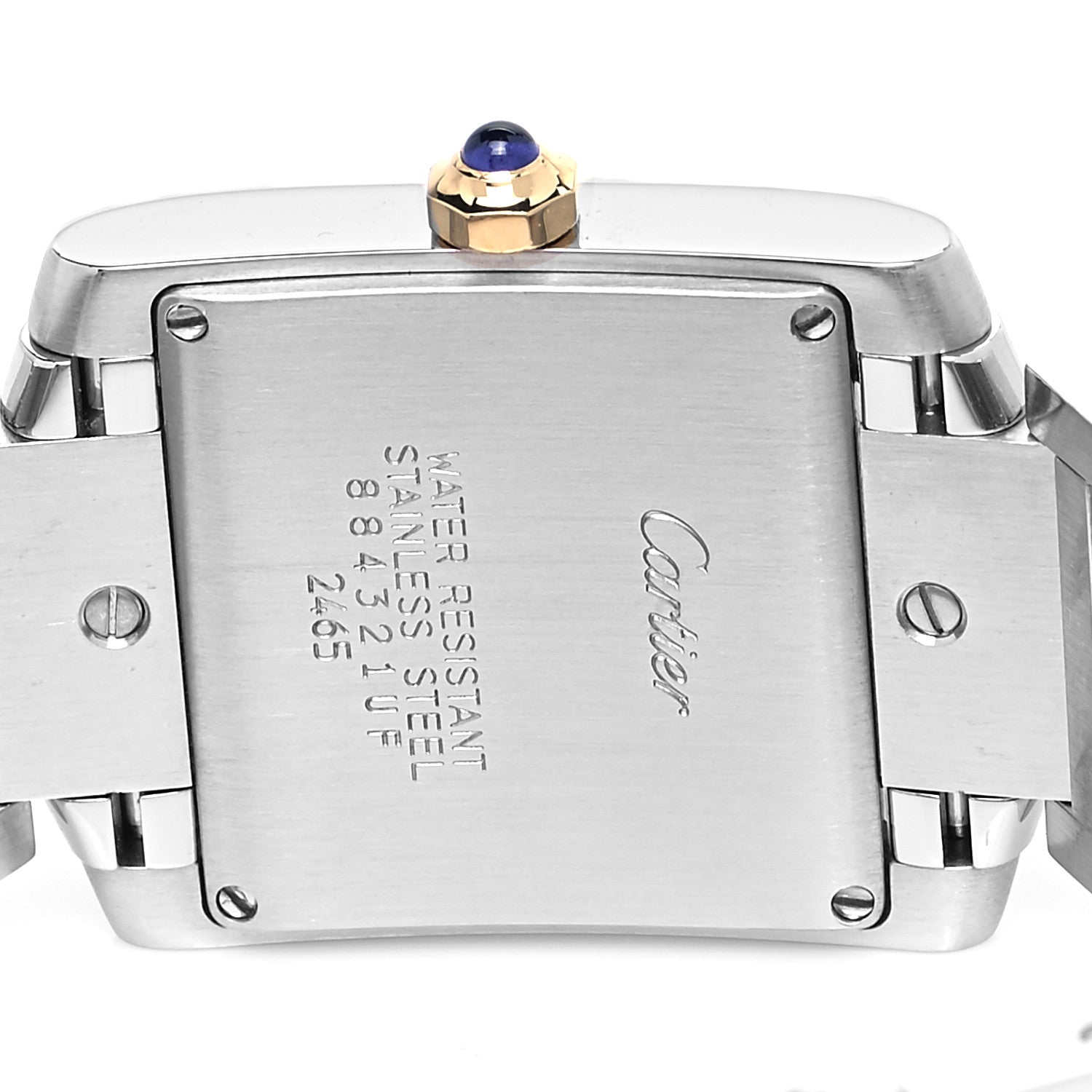 Cartier Stainless Steel 18K Yellow Gold 25mm Tank Francaise Quartz Watch 4 of 5