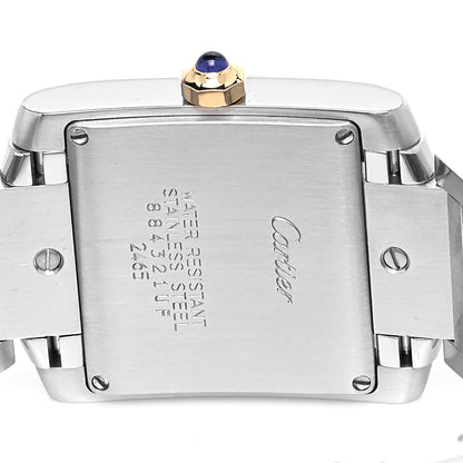 Cartier Stainless Steel 18K Yellow Gold 25mm Tank Francaise Quartz Watch 4 of 5