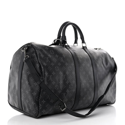 Louis Vuitton Monogram Eclipse Keepall Bandouliere 55 2 of 14
