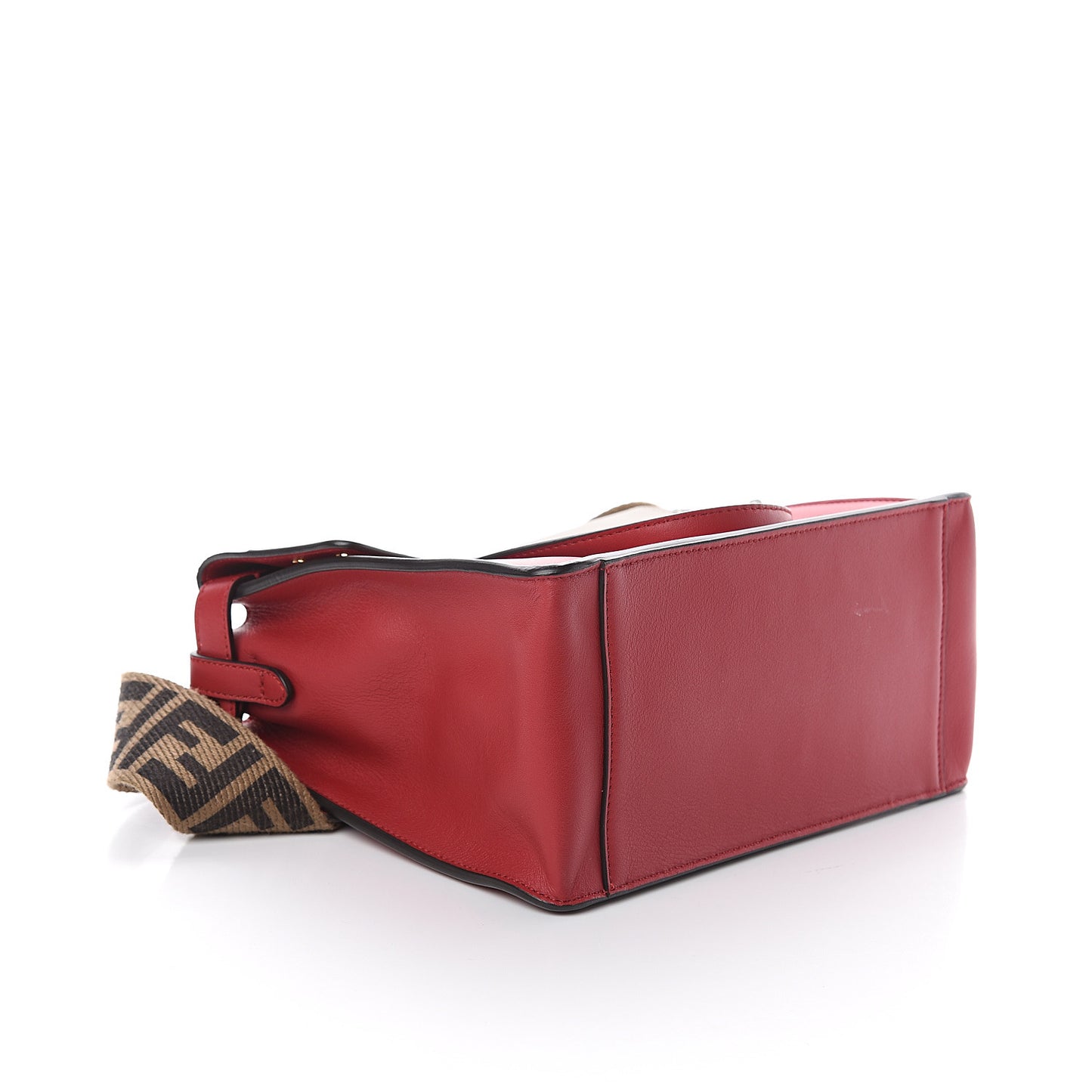 Vitello Grace FF 1974 Small Flip Tote Fragola Sepia