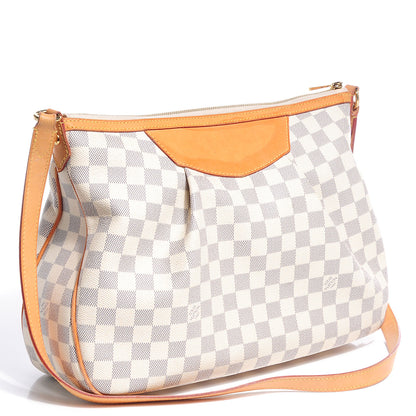 Louis Vuitton Damier Azur Siracusa MM 3 of 8