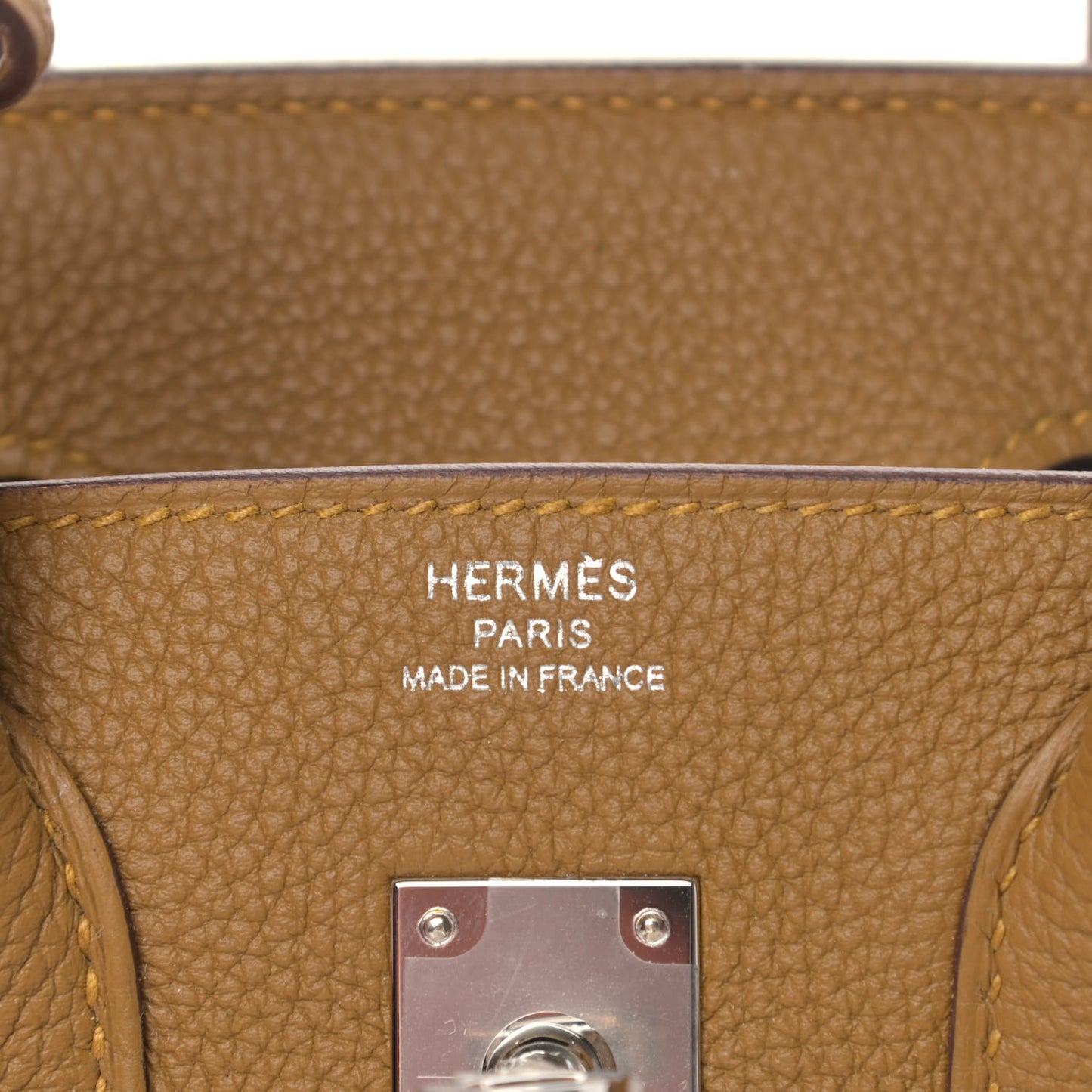 Togo Verso Birkin 25 Bronze Dore Bleu Brume