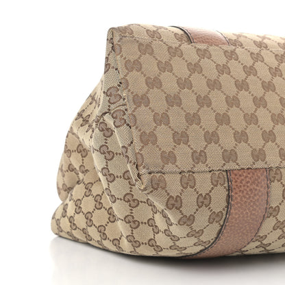 Gucci Monogram Medium Bamboo Bar Tote Brown 8 of 13