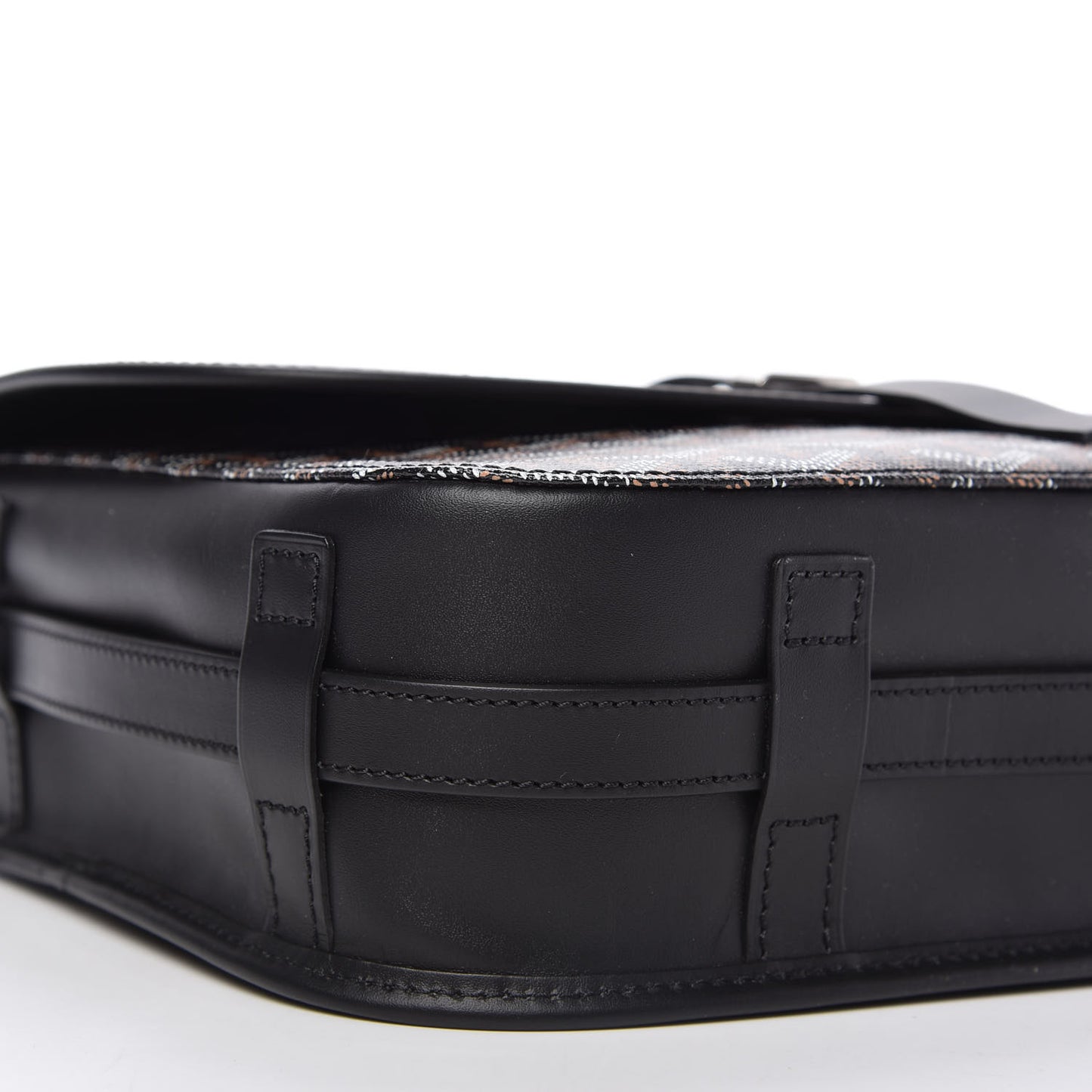 Goyardine Belvedere II MM Messenger Bag Black
