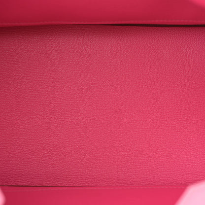 Hermes Chevre Mysore Horseshoe Birkin 30 Bubblegum Rose Shocking 5 of 12