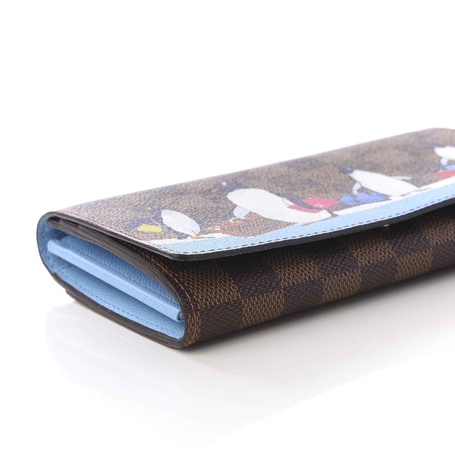 Louis Vuitton Damier Ebene 2017 Christmas Animation Sarah Wallet 5 of 9