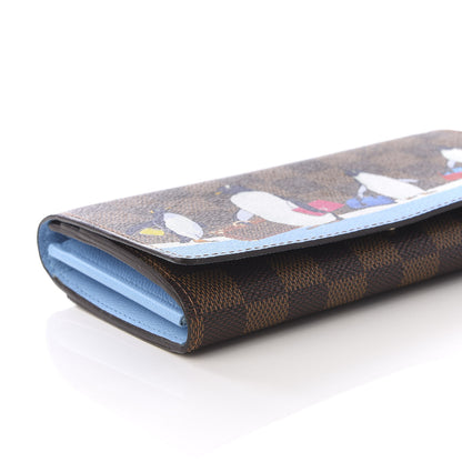 Louis Vuitton Damier Ebene 2017 Christmas Animation Sarah Wallet 5 of 9