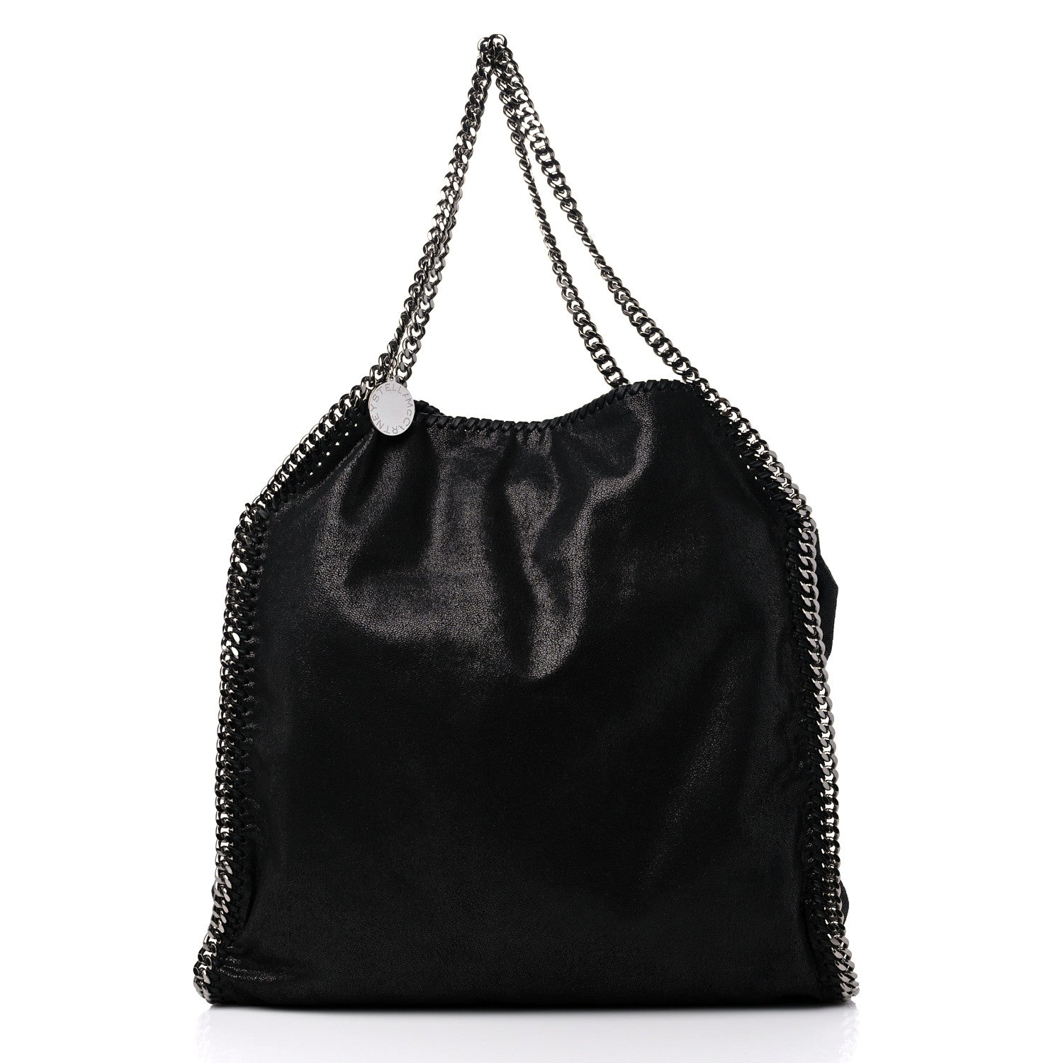 Stella McCartney Shaggy Deer Big Falabella Tote Black 3 of 11
