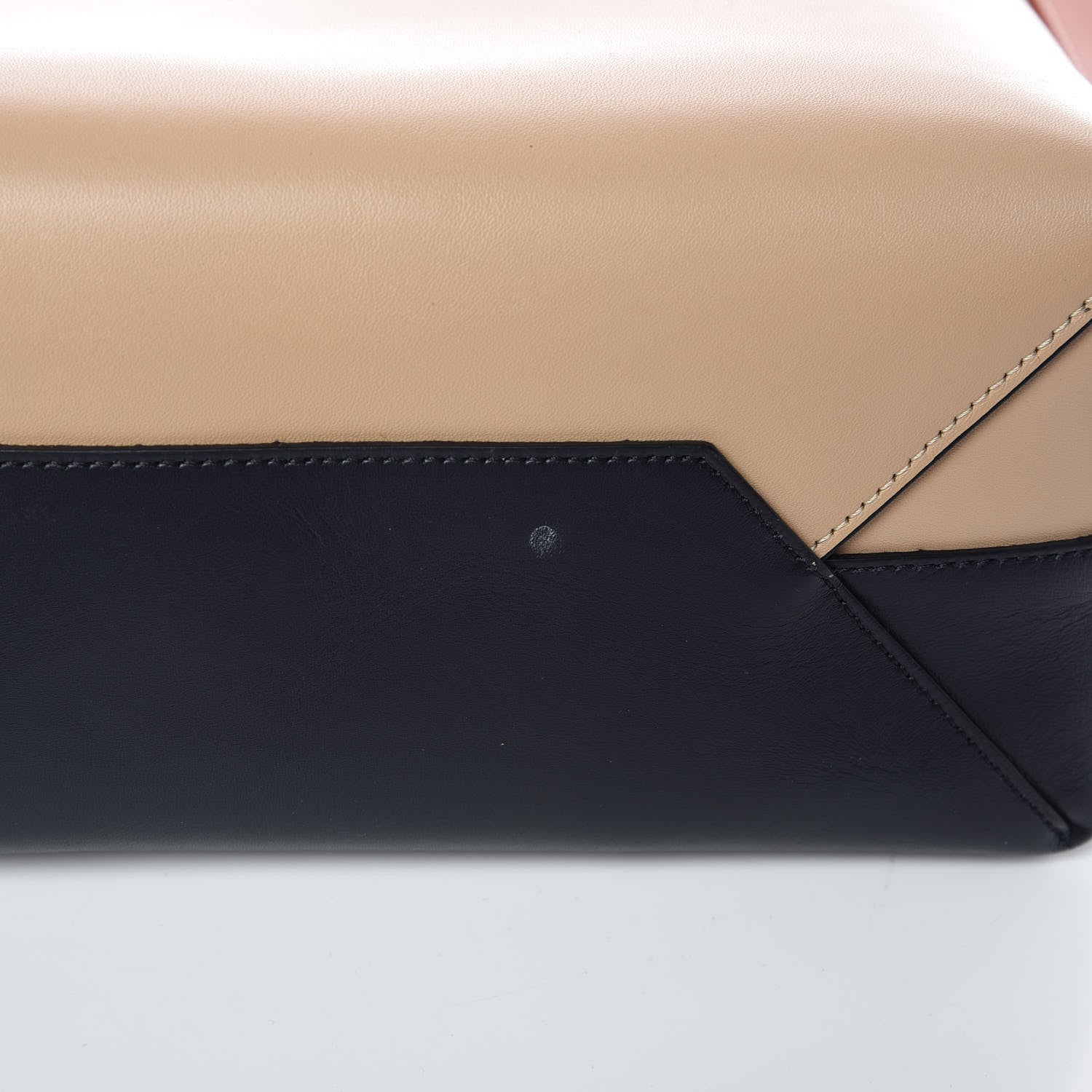 Celine Shiny Smooth Calfskin Small Twisted Cabas Navy Beige 13 of 14