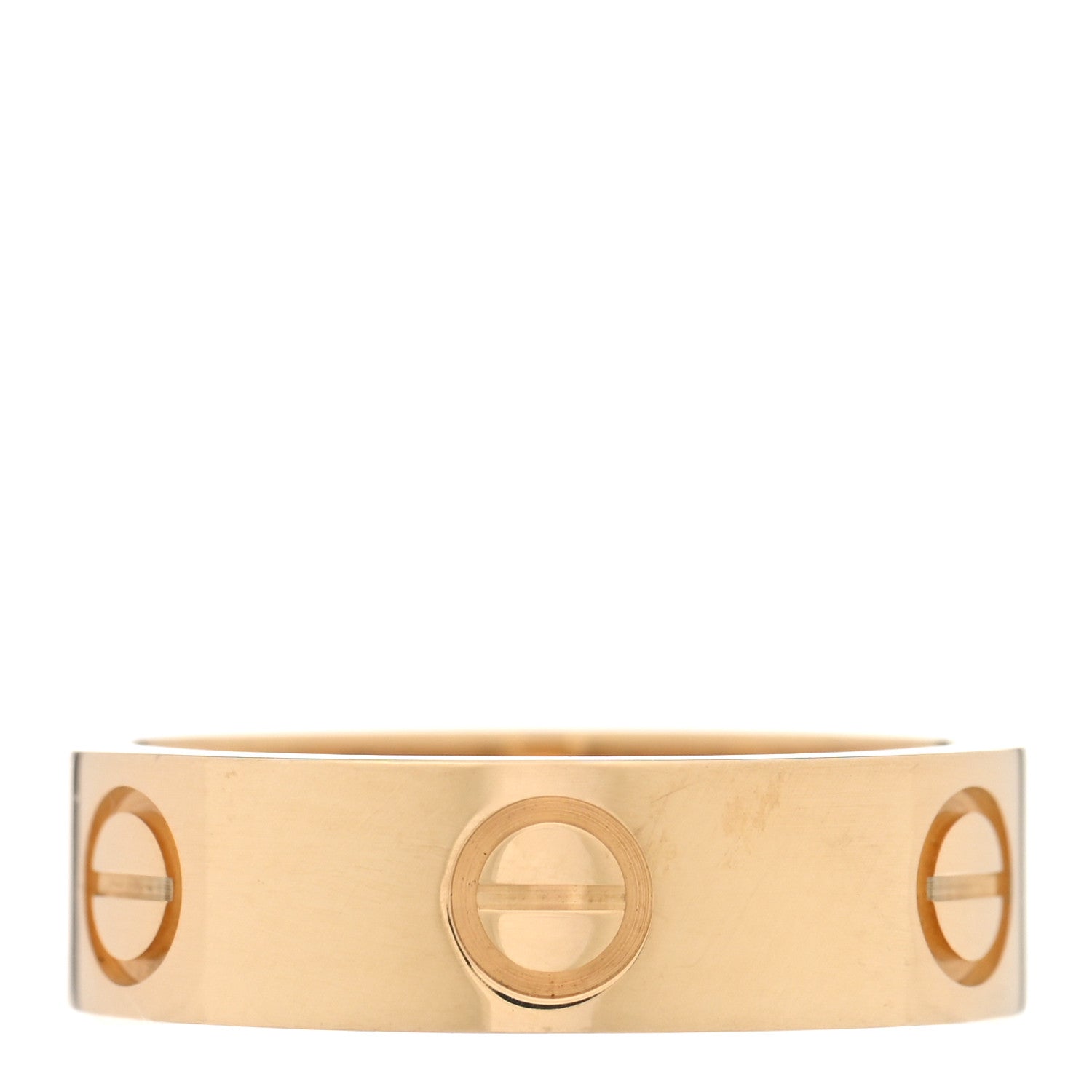 Cartier 18K Yellow Gold 5.5mm LOVE Ring 53 6.5 3 of 5
