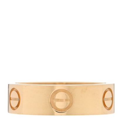 Cartier 18K Yellow Gold 5.5mm LOVE Ring 53 6.5 3 of 5
