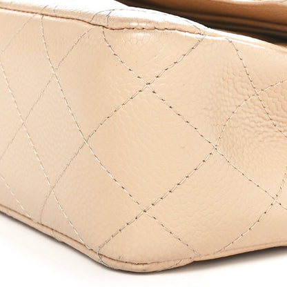 Chanel Caviar Quilted Medium Double Flap Beige 10 of 11