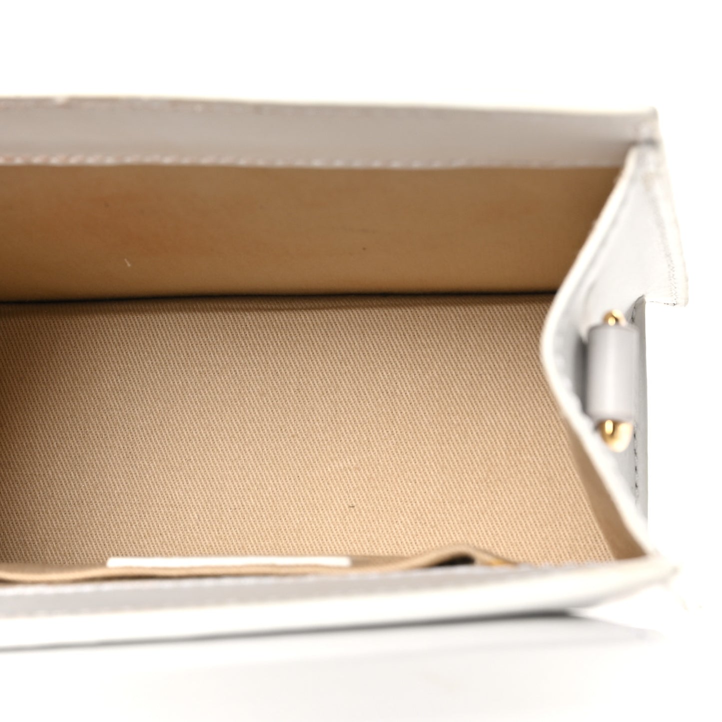 Smooth Calfskin Le Chiquito Noeud White