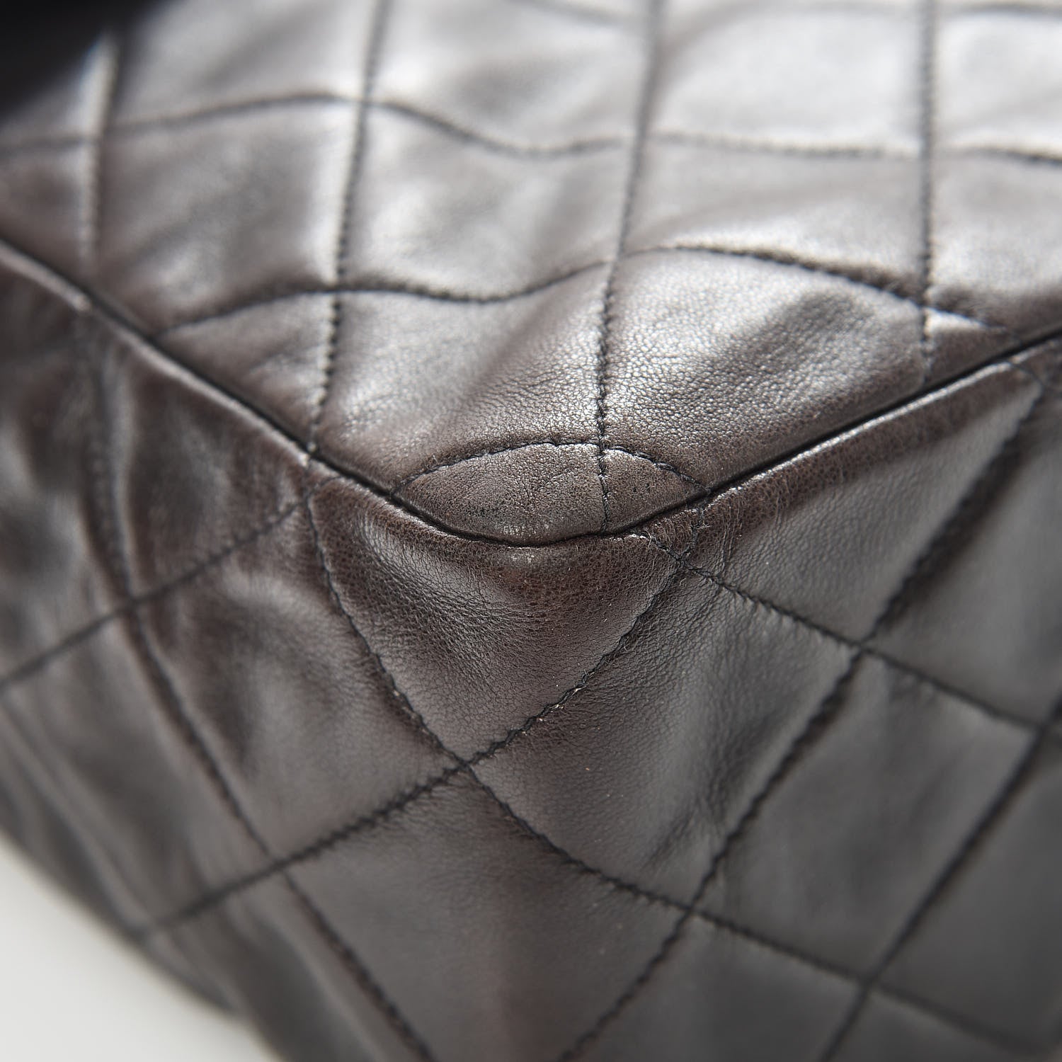 Chanel Lambskin Quilted Jumbo Single Flap Black 10 of 17