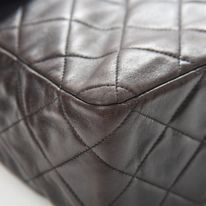 Chanel Lambskin Quilted Jumbo Single Flap Black 10 of 17