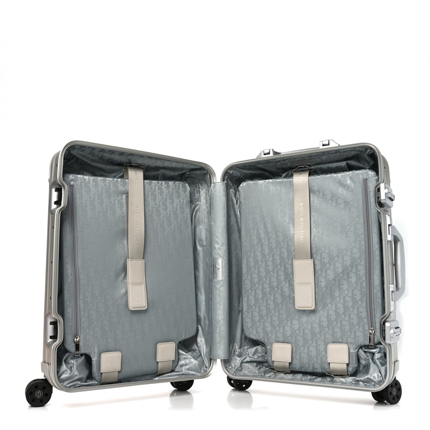 X RIMOWA Aluminum Gradient Carry On Luggage Blue Multi