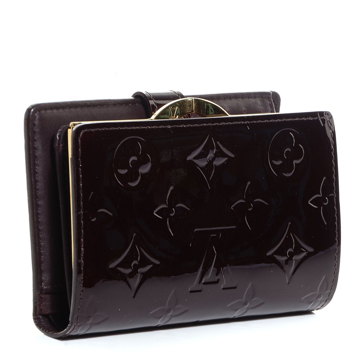 Louis Vuitton Vernis French Purse Wallet Amarante 3 of 8
