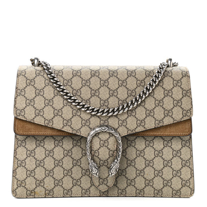 Gucci GG Supreme Monogram Medium Dionysus Shoulder Bag Taupe 1 of 14